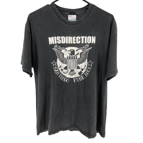 Hanes Other - Vintage Misdirection San Diego Punk Rock T-Shirt Men's Size Large Black